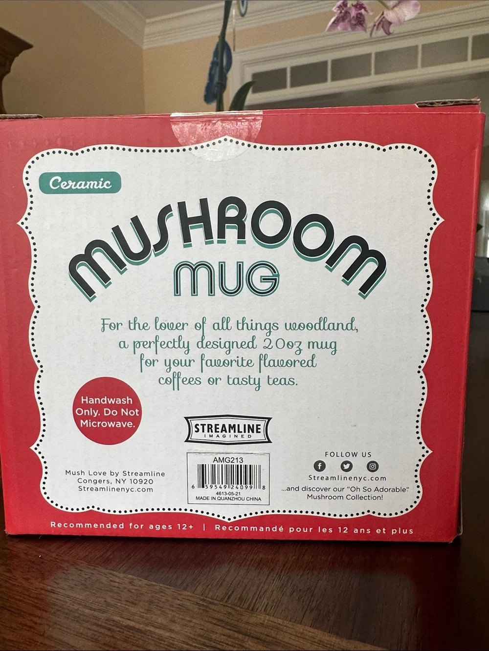 Mushroom Coffee Mug (New in Box)